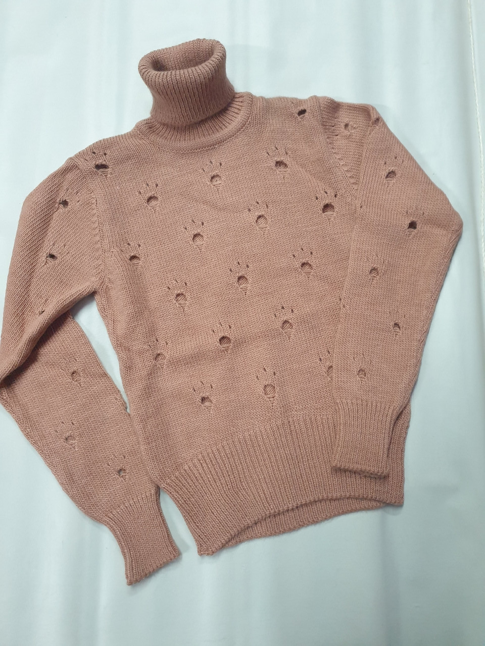 Светер в’язаний вовняний для дівчаток 128,140,152,164 зросту, фото 1