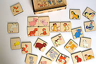 Дерев'яна іграшка на асоціації «Де чия мама?»