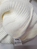Білий вовняний в'язаний светр для дівчат 128,164 зросту Туреччина, фото 4