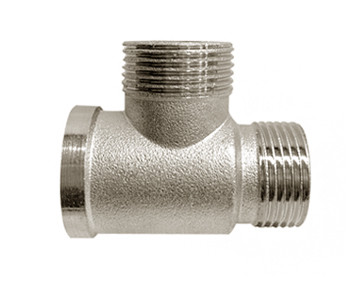 Трійник нікельований 1/2" ВНН, фото 1