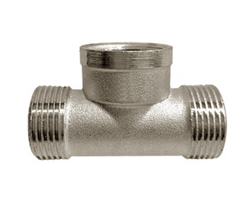 Трійник нікельований 1" НВН, фото 1