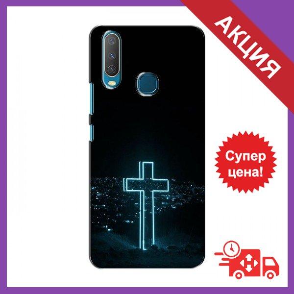 Чохол Синій для ViVO Y15 / Силіконовий чохол для Виво Вай 15 / Чохол із зображенням на ViVO Y15 / Бампер силіконовий на ViVO Y15