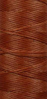 Нитка вощёная, т. 1,2 мм цв. красно-оранжевый (S043), плоский шнур 100 метров