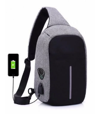 Рюкзак Bobby Mini протикрадій, банана ранець сумка через плече з USB-виходом