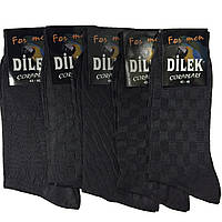 Носки мужские шелк без шва Dilek темно-серый р.43-46