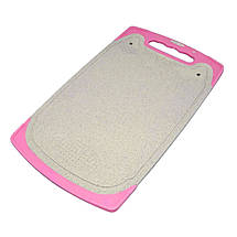 Дошка обробна кухонна ECO 35х21 см з пшеничної соломи під граніт, фото 3