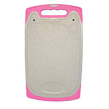 Дошка обробна кухонна ECO 35х21 см з пшеничної соломи під граніт, фото 2