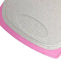 Дошка обробна кухонна ECO 35х21 см з пшеничної соломи під граніт, фото 5