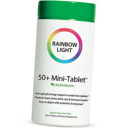 Вітаміни і мінерали 50+ Rainbow Light 50+ Mini-Tablet 90 міні таблеток, фото 2