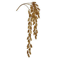 Декоративные искусственные цветы Goodwill Ветка с шишками хмеля золотая 78 см A54022