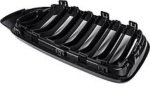 Решітка ноздрі BMW (БМВ) X3 series (F25) 2014-2017 LCI, X4 series (F26) 2014-2018-Глянець 2 ребра M-color, фото 6