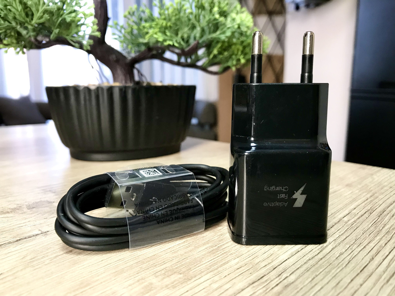 Зарядний пристрій для Samsung Fast Charging Type-C Galaxy s9 s9+ s8 s8+ Note 8 9 a8 чорний