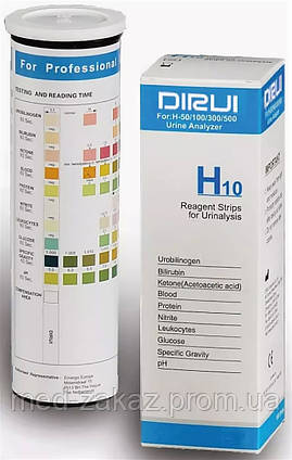 DIRUI H-10 Тест-смужки для аналізу сечі