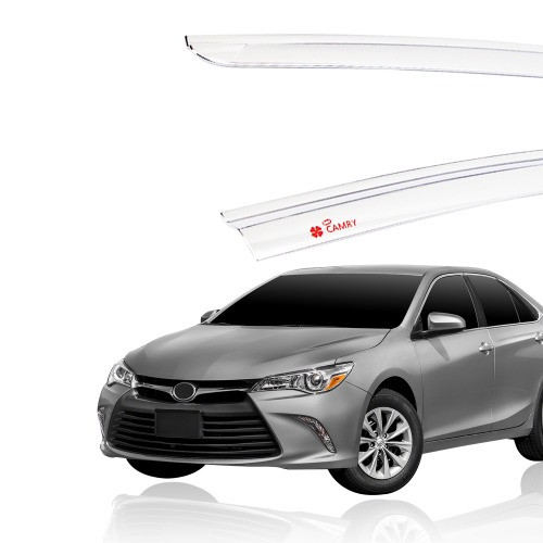Дефлектори вікон хромовані, вітровики Toyota Camry v55 2015-2017 6шт. (Американка)