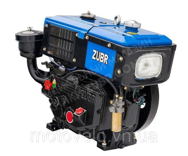 Двигун для мотоблока Зубр R180N (дизель, 8.0 л. з) ручний запуск, фото 1