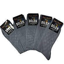 Шкарпетки чоловічі шовк без шва Dilek світло-сірий р.43-46