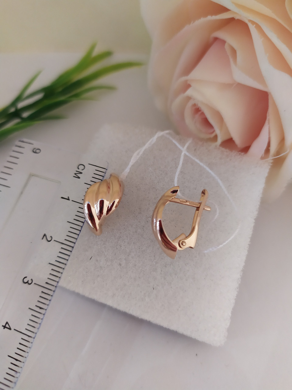 Золоті сережки без вставок сережки жіночі золоті недорого 470471