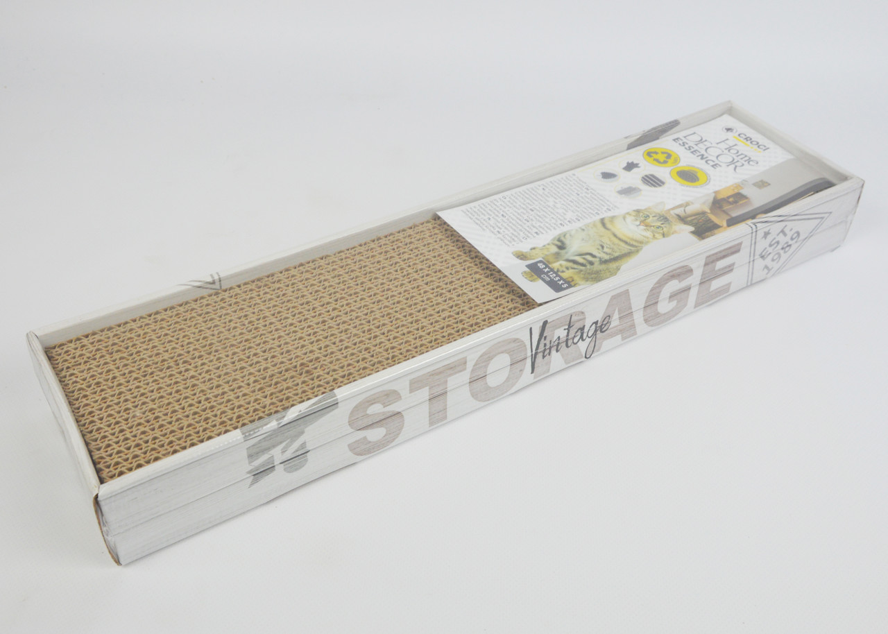Когтеточка CROCI гофрований картон, ESSENCE (дуб), 48х12х5 см