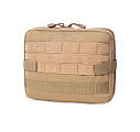 Підсумок горизонтальний Molle текстильний (Бежевий), фото 3