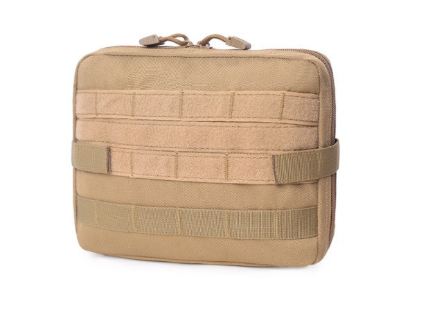 Підсумок горизонтальний Molle текстильний (Бежевий), фото 1