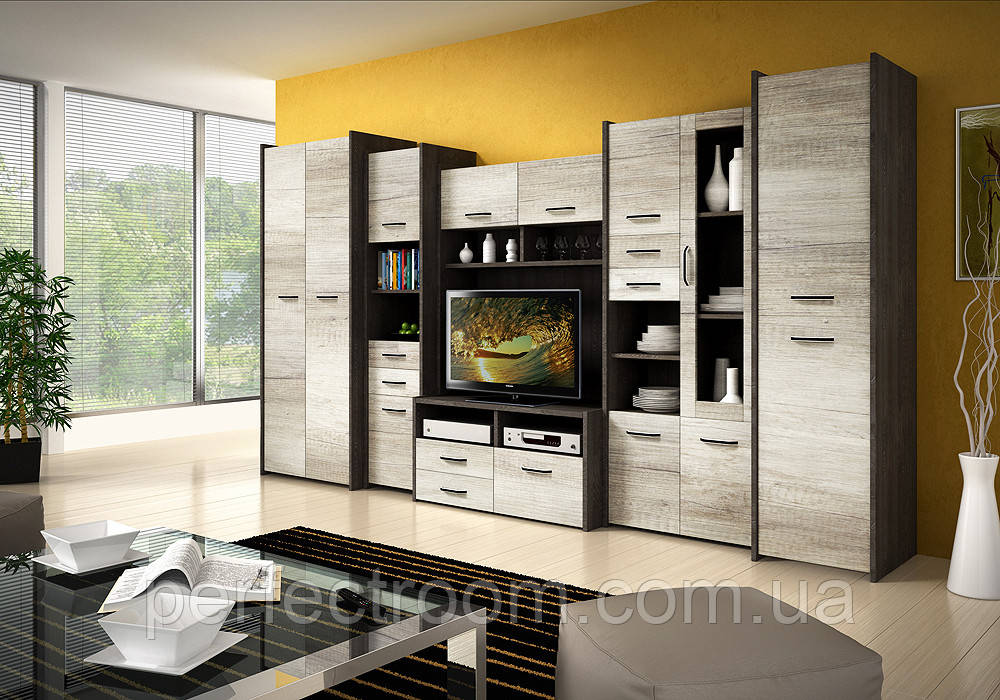 Стінка у вітальню Idzczak Mokka II