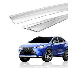 Дефлектори вікон хромовані, вітровики Lexus NX 2015-2021 6шт. (Autoclover D656)