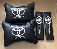 Подголовник подушка + накладки на ремни Toyota