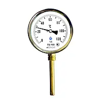 Термометр биметаллический ТБ радиальный Стеклоприбор (63 мм, 80 мм, 100 мм)