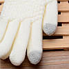 Зимові рукавички для телефону Touchscreen Gloves Бежевий / Сенсорні рукавички, фото 3