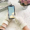Зимові рукавички для телефону Touchscreen Gloves Бежевий / Сенсорні рукавички, фото 2