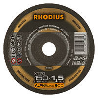 Круг отрезной RHODIUS XT70 AlphaLine 150*1,5*22 сталь/нержавеющая сталь (211095)