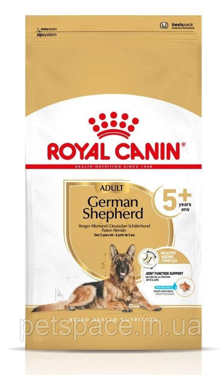 Корм для собак Royal Canin German Shepherd Adult 5+ (Роял Канін Німецька Вівчарка віком 5+) 12кг