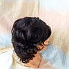 Перука з натурального волосся каскад шоколадний мікс ALISA new-2/33, фото 3
