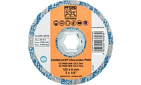 Pferd Круг 125*6 CC-PNER MW 125 SiC F система COMBICLICK для шліфування нерж.