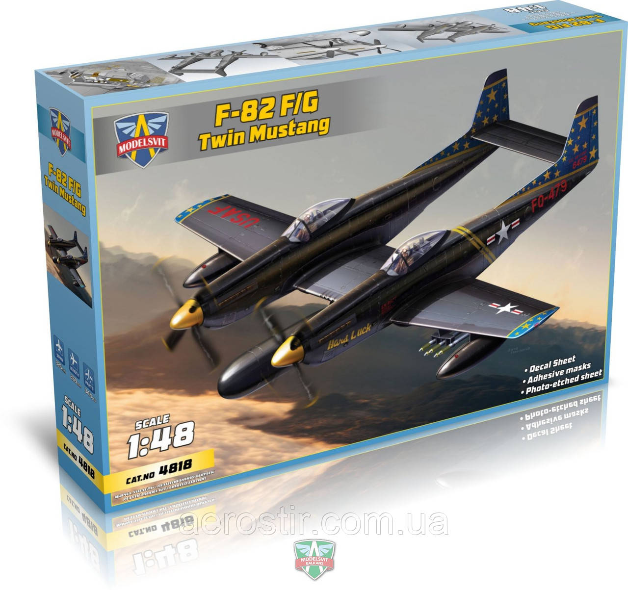 F-82F/G "Twin Mustang" 1/48 ModelSvit 4818