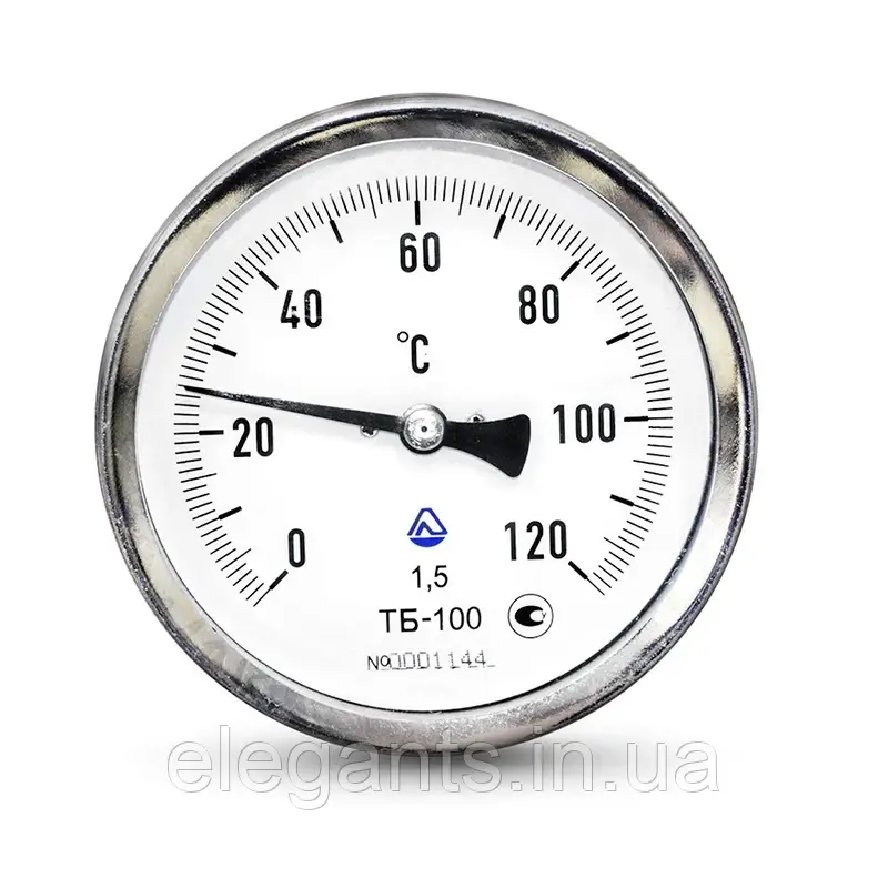 Термометр біметалічний ТБ осьової Стеклоприбор (63 мм, 80 мм, 100 мм)