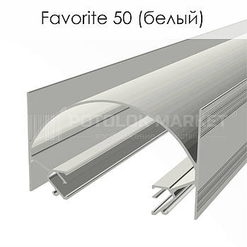 Профіль «Favorite 50» білий для натяжних стель від ALTEZA