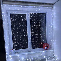 Гірлянда Xmas Водоспад 7911 160LED W-9, 2х2 м, білий світ, фото 4