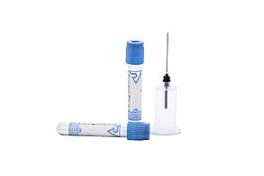 Пробірка 3,6 мл з цитратом натрію (3,8%), вакуумна ВОЛЕС блакитна 13x7 5мм, IVD, 100 шт/уп