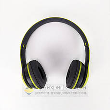Бездротові Bluetooth-навушники P47 4.2+EDR Wireless headphones green накладні блютуз зелені, фото 4