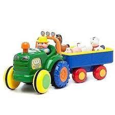 Іграшка на колесах - Трактор з трейлером (україномовний, світло) 024753