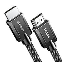 Кабель 8K HDMI 2.1 Ugreen HD135 HDMI to HDMI 2.1 Braided Gray 8K-60Гц, 4K@120 Гц (70319), 1m