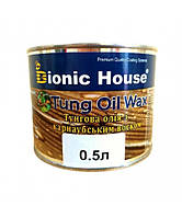 Тунговое масло с карнаубским воском (0.5 л) Bionic House (Продукт на базе натуральных масел для обработки