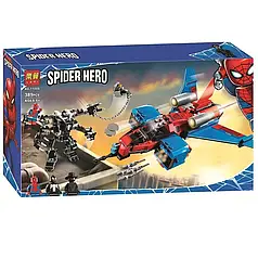 Блочний конструктор Larі Spider-Hero - Реактивний літак 11500 (389 деталей)