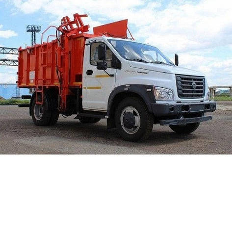 Сміттєвоз 7,5 м3 з боковим механічним завантаженням СВ 502.2 на шасі ГАЗ С41R33, фото 2