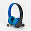 Бездротові Bluetooth-навушники P47 4.2+EDR Wireless headphones blue накладні блютуз сині, фото 4
