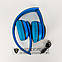 Бездротові Bluetooth-навушники P47 4.2+EDR Wireless headphones blue накладні блютуз сині, фото 7