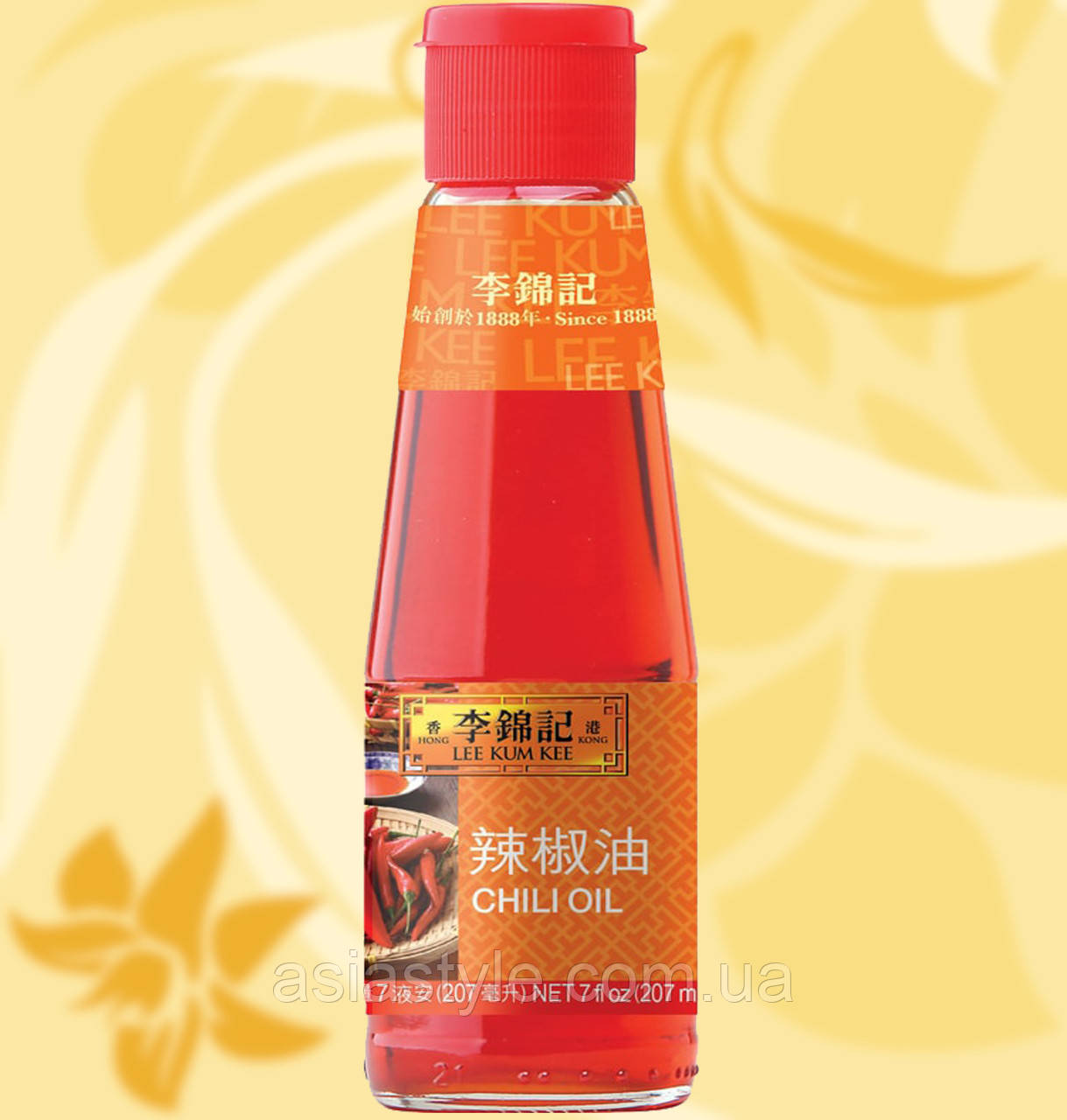 Чілі олія гостра, Чили масло острая, Chilli Oil spicy, Lee Kum Kee (LKK), 207мл, Китай, Ч, фото 1