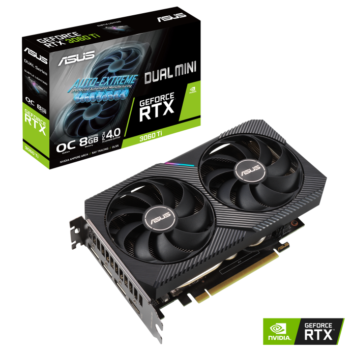 Asus RTX 3060ti DUAL Mini 8GB НОВА 36 міс. гарантії 41mh GeForce