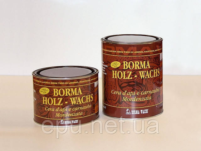 Віск натуральний бджолиний (0,5 л) Holzwahs Borma Wachs (Італія)